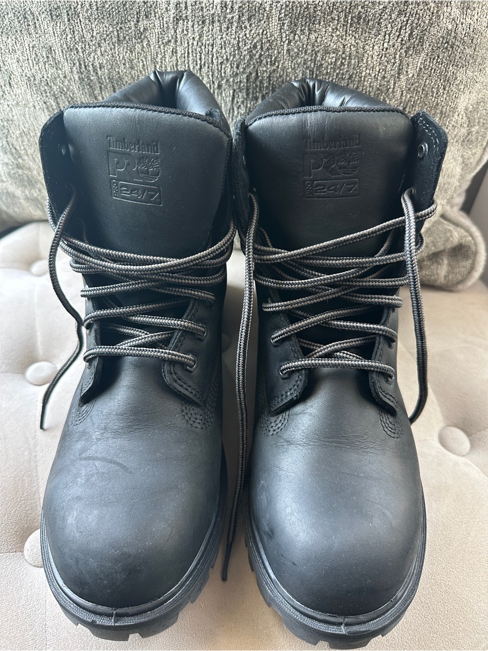 Timberland Black Box with Bold Orange Logo